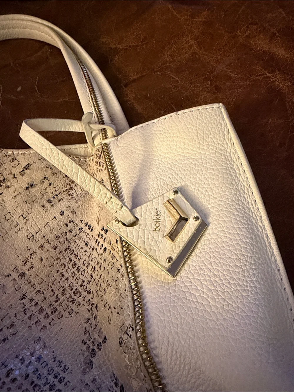 Botkier New York Soho Python-Embossed Leather Tote